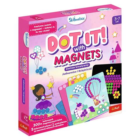 TREFL ZESTAW KREATYWNY SKILLMATICS DOT IT WITH MAGNETS JEDNOROŻCE I KSIĘŻNICZKI