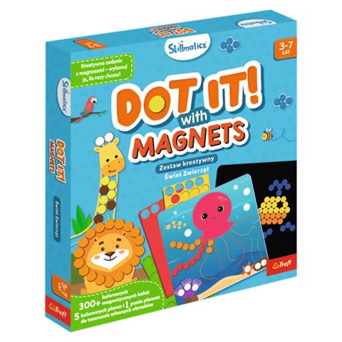 TREFL ZESTAW KREATYWNY SKILLMATICS DOT IT WITH MAGNETS ŚWIAT ZWIERZĄT