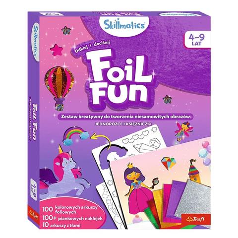 TREFL ZESTAW KREATYWNY SKILLMATICS FOIL FUN JEDNOROŻCE I KSIĘŻNIECZKI