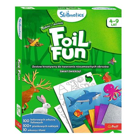 TREFL ZESTAW KREATYWNY SKILLMATICS FOIL FUN ŚWIAT ZWIERZAT