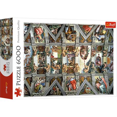 trefl puzzle 6000el sklepienie kaplicy sykstynskiej 65000