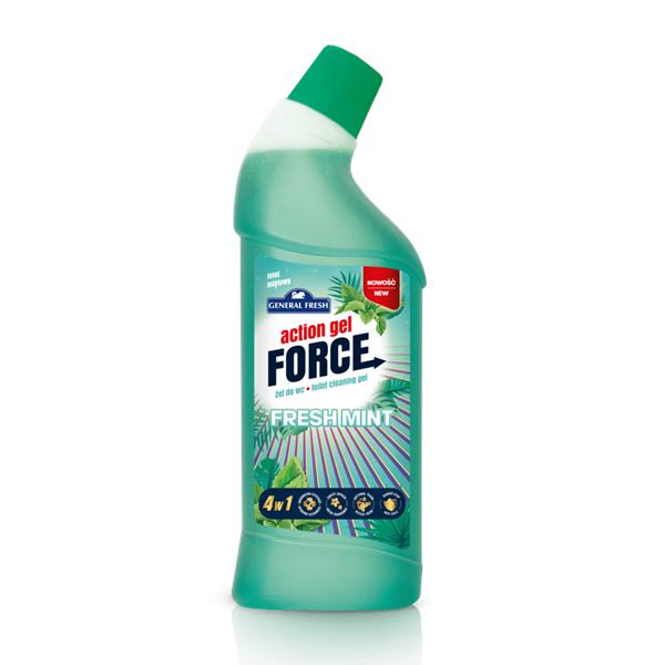 gf action force żel d/wc 1l fresh mint  pol-hun