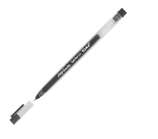 TOMA-DŁUGOPIS ŻELOWY CZARNY LONG LINE   0,5MM 700 TO-072 /20/