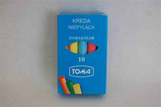 toma-kreda kolorowa a'10 niepyląca /10/