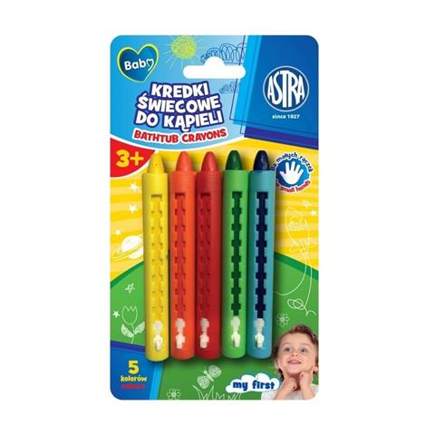 ASTRA KREDKI ŚWIECOWE DO KĄPIELI 5-KOL. BABY,
