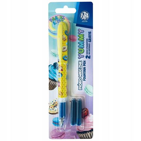 ASTRA PIÓRO WIECZNE ASTRA PASTEL LINE - BLISTER 1 SZT. + 2 NABOJE