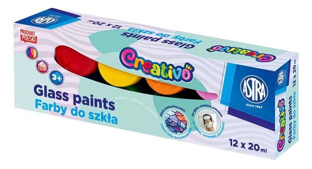 ASTRA FARBA DO SZKŁA ASTRAFUN 12 KOL X 20ML