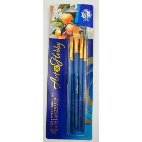 ASTRA PĘDZELKI NYLONOWE ART&HOBBY ZESTAW 5 SZT BLISTER 315 024 011