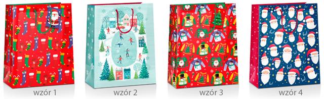 torba ozdobna 26*32*12cm dragon duża 002xmas 8-002 bn gwiazdka /12/