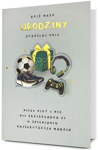 PAN DRAGON KARTKA OZDOBNA URODZINY HM-200-2984