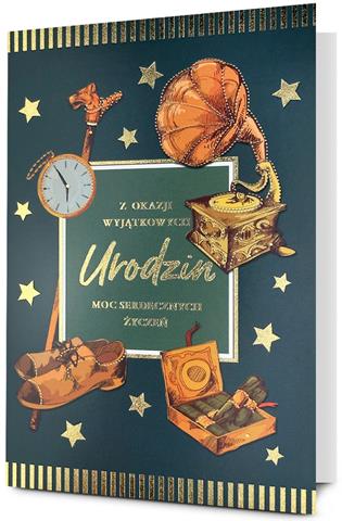 PAN DRAGON KARTKA OZDOBNA URODZINY STAR-118