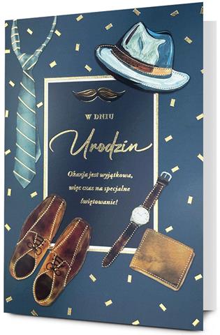 PAN DRAGON KARTKA OZDOBNA URODZINY STAR-120