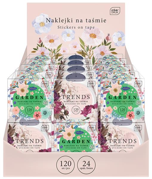 interdruk naklejki na taśmie flowers    /24/