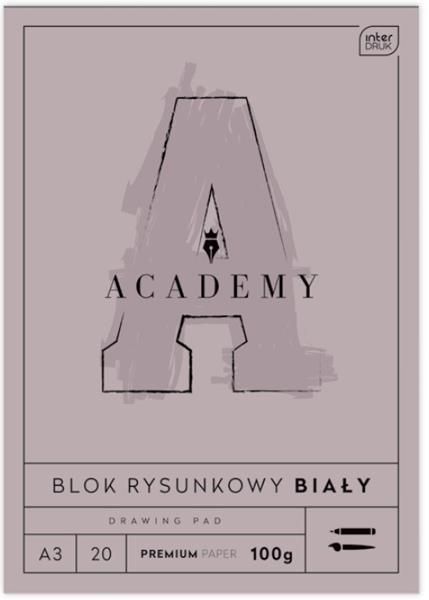 interdruk blok rysunkowy a3 20 100g academy