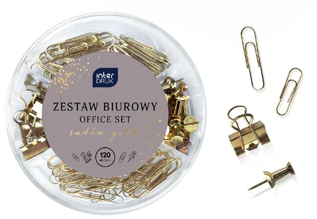 interdruk zestaw biurowy 120el.satin gold