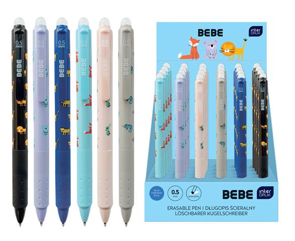 INTERDRUK DŁUGOPIS WYMAZYWALNY 0.5MM    BEBE KIDS AUTOMATYCZNY /24/