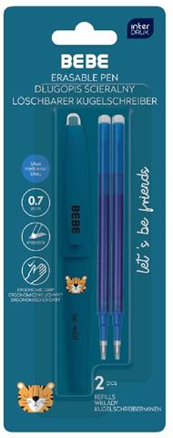INTERDRUK DŁUGOPIS ŚCIERALNY 0.7MM + 2  WKŁADY BEBE FRIENDS BOY /12/