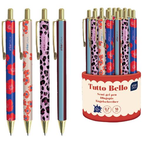INTERDRUK DŁUGOPIS AUTOMATYCZNY 0.7MM   TUTTO BELLO METALOWY NIEBIESKI /16/