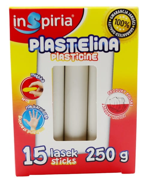 inspiria plastelina 15 lasek biała 250g schemat