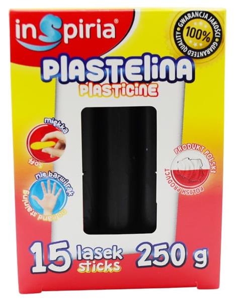 inspiria plastelina 15 lasek czarna 250gschemat