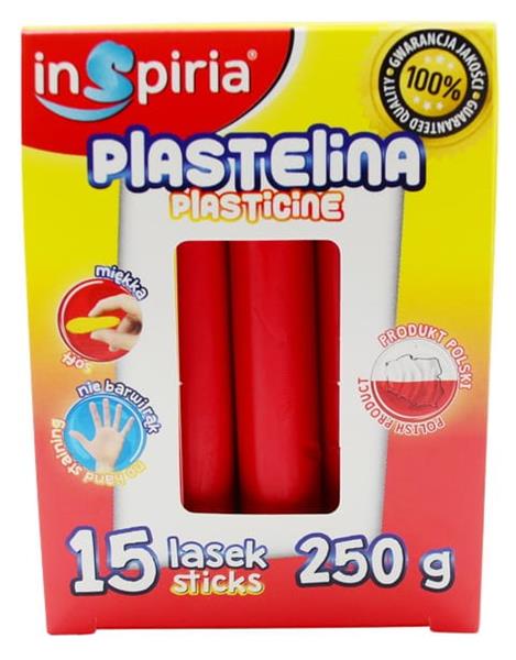 inspiria plastelina 15 lasek czerwona   250g schemat