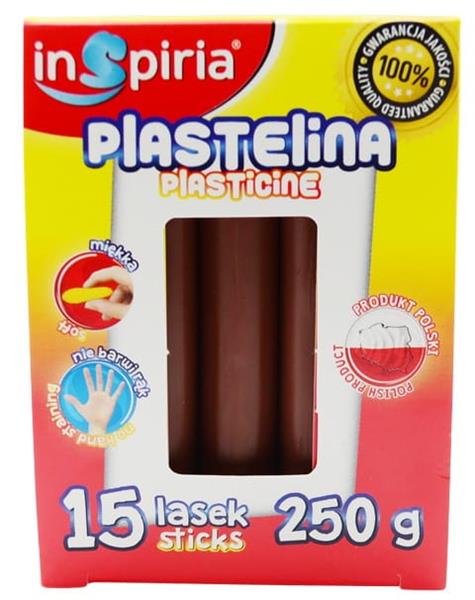 inspiria plastelina 15 lasek brązowa    250g schemat