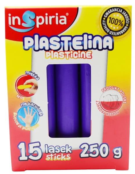 inspiria plastelina 15 lasek fioletowa  250g schemat