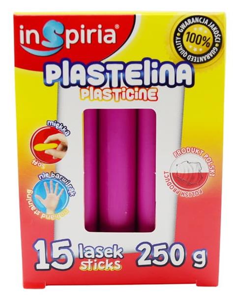 inspiria plastelina 15 lasek różowa 250gschemat