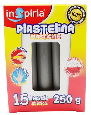 inspiria plastelina 15 lasek szara 250g schemat