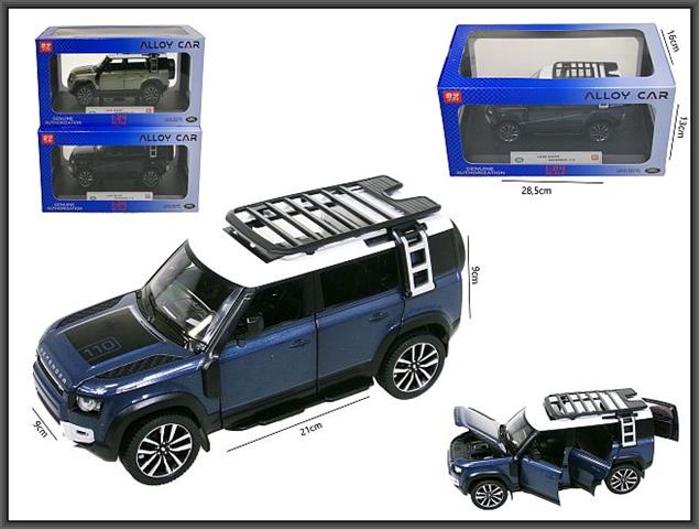 HIPO-AUTO LAND ROVER METAL 20CM ŚWIATŁO, DŹWIĘK HX239