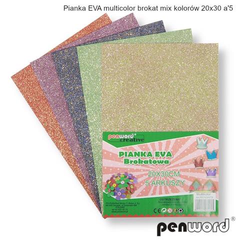 PIANKA EVA BROKAT 20*30CM MIX 5ARK.  PSH