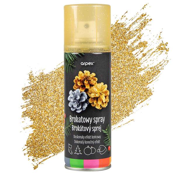 arpex brokatowy spray dekoracyjny 100ml złoty ka6067