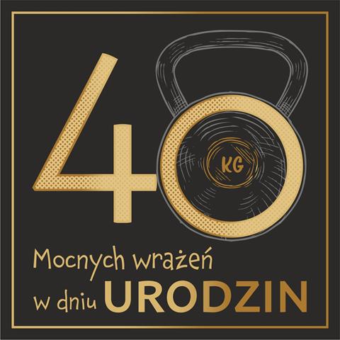 art nuvo kartka kw urodziny 40 cf 02/10/