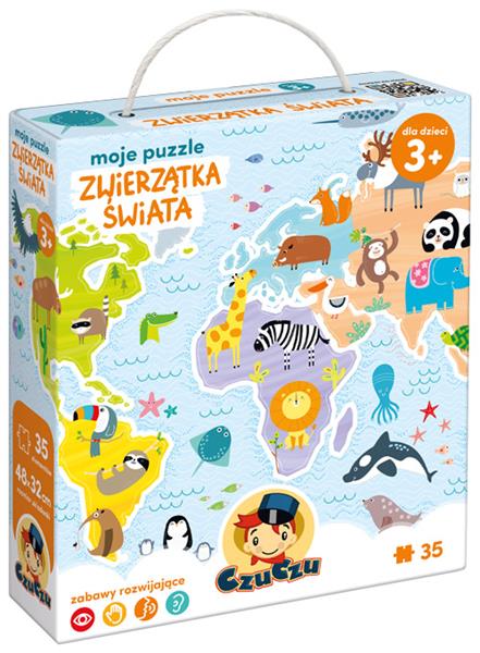 czuczu moje puzzle zwierzątka świata 35el 3+