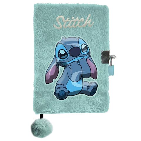 PASO-PAMIĘTNIK PLUSZOWY STITCH Z KŁÓDKĄ MIĘTOWY A5 96K=80G/M2 DS25FF-3676 /6/