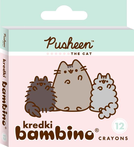 majewski kredki bambino 12 kolorów pusheen /10/