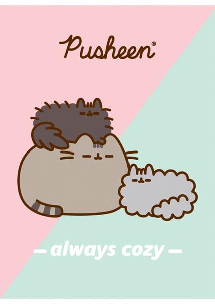 majewski zeszyt a4 32k kratka # laminowany pusheen 70g/m2 /15/