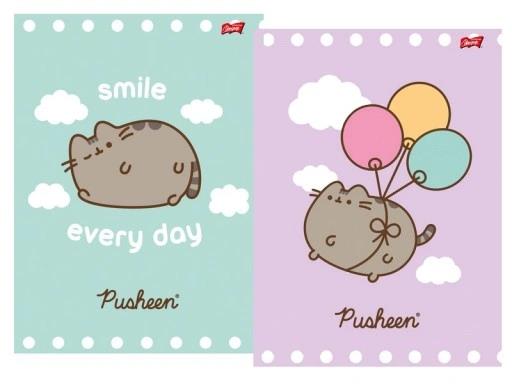 MAJEWSKI ZESZYT A4 32K KRATKA # LAMINOWANY PUSHEEN 70G/M2 C-3003 /15/