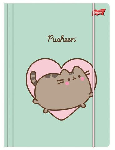 MAJEWSKI TECZKA A4 Z GUMKĄ PUSHEEN 300G/M2 /10/