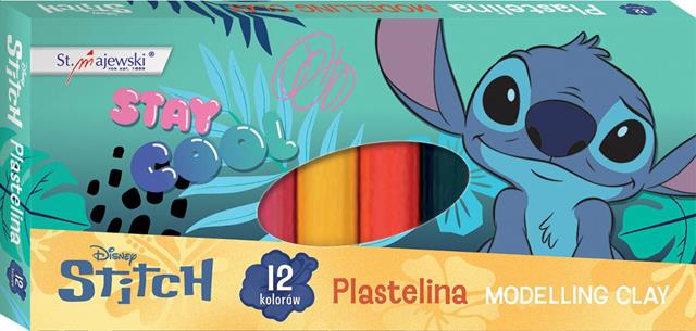 MAJEWSKI PLASTELINA 12 KOLORÓW STITCH   /10/