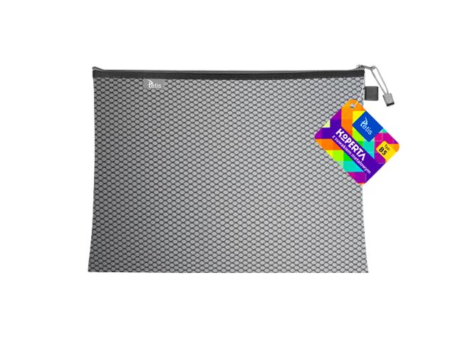 TETIS KOPERTA B5 Z SUWAKIEM METAL.CZARNA A'1 BT608-V