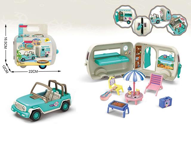 AUTO Z PRZYCZEPĄ BEACH CAMPER 012524 CZAPSKA