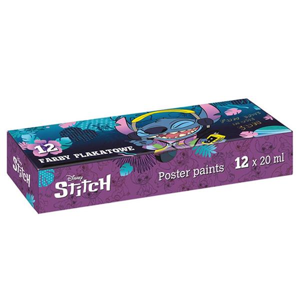 cool pack farby plakatowe 12 kolorów    20ml stitch 54762ptr patio