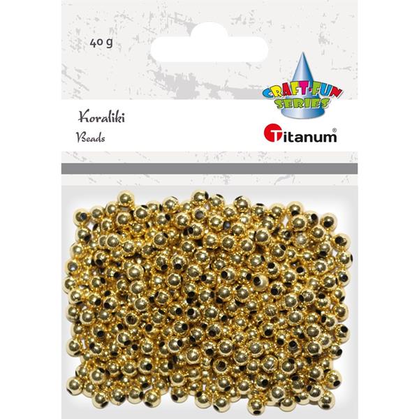 titanum koraliki złote 40g 390725