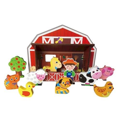 smily play farma drewniany domek 18m+  spw84946