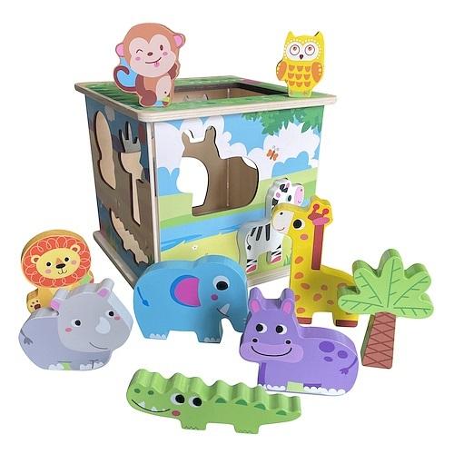 smily play kostka sorter zoo drewno 18m+ spw84949