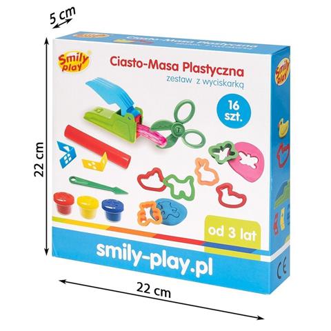 smily play ciasto-masa plastyczna zestaw z wyciskarką sp85215