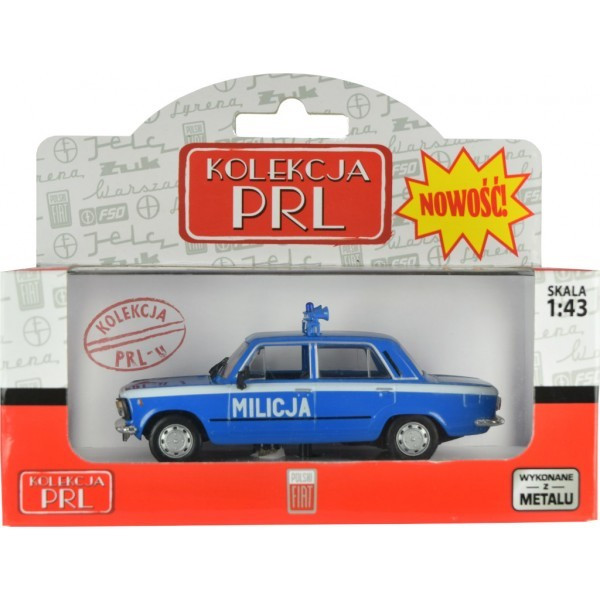 kolekcja prl-u fiat 125p milicja 1:43   b-273