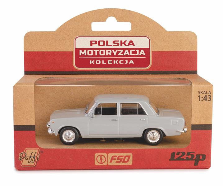 kolekcja prl-u fiat 125p popielaty 1:43 k-587 daffi