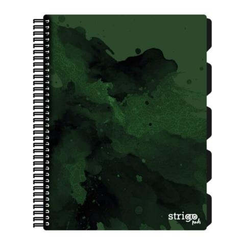 STRIGO KOŁOZESZYT PROJECT BOOK A4 FUSIONCIEMNOZIELONY 100K KRATKA 80G/M2 WPC